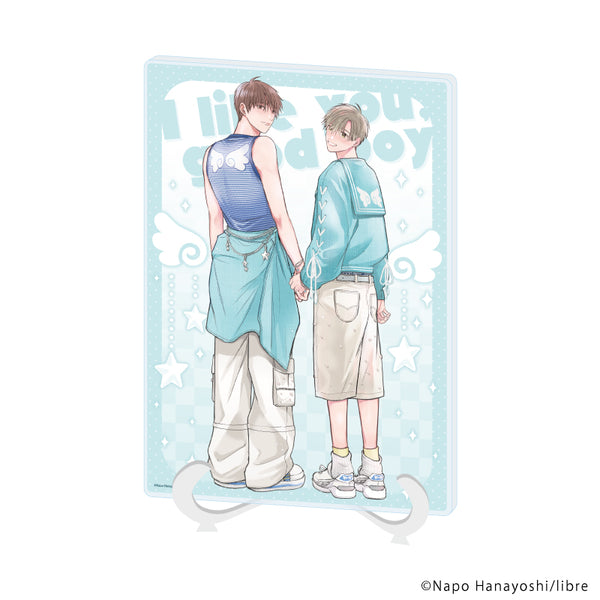 《我喜欢你,好男孩》亚克力画板(A5尺寸)01/五十岚苍&佐藤翔太(全新绘制插图)