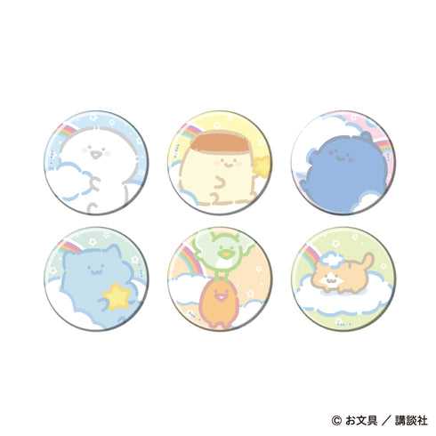 『お文具といっしょ』缶バッジ25/ぷかぷかお空ver. コンプリートセット(全6種)(描き下ろしイラスト)