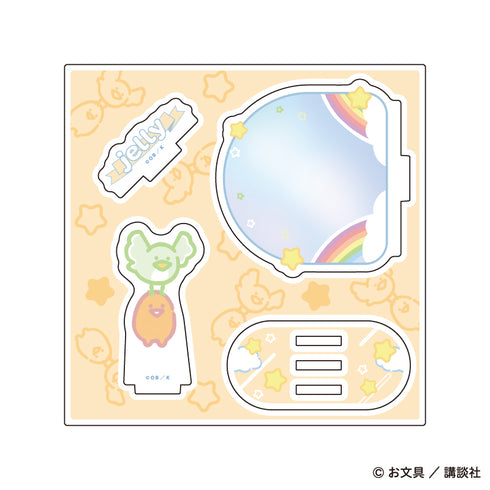 『お文具といっしょ』アクリルスタンドプレート11/ゼリーさん ぷかぷかお空ver.(描き下ろしイラスト)