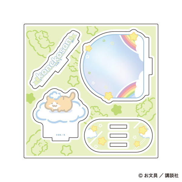 『お文具といっしょ』アクリルスタンドプレート12/子猫さん ぷかぷかお空ver.(描き下ろしイラスト)