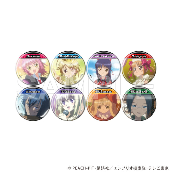 "Shugo Chara!" Pin Badge 05 / Complete Set (All 8 Varieties) (Scene Illustrations)