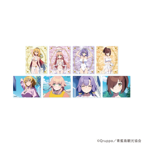 『ぬきたし THE ANIMATION』アクリルカード02/水着ウェディングver. コンプリートセット(全8種)(公式&描き下ろしイラスト)