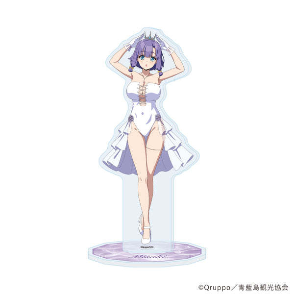 『ぬきたし THE ANIMATION』アクリルスタンド07/畔 美岬 水着ウェディングver.(描き下ろしイラスト)
