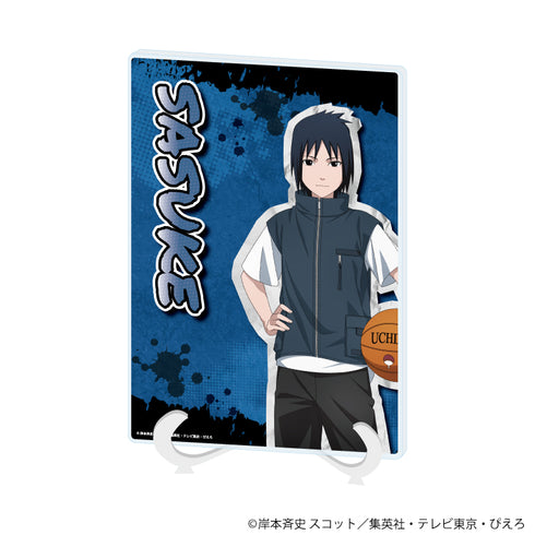 "NARUTO Shippuden" Acrylic Art Board (A5 Size) 04 / Sasuke Uchiha: Street Fashion Ver. (Original Illustration)
