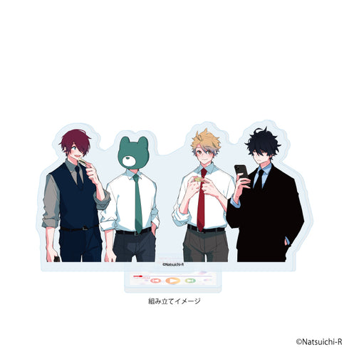 『虚無男』アクリルスタンドプレート02/集合デザインB(公式イラスト)