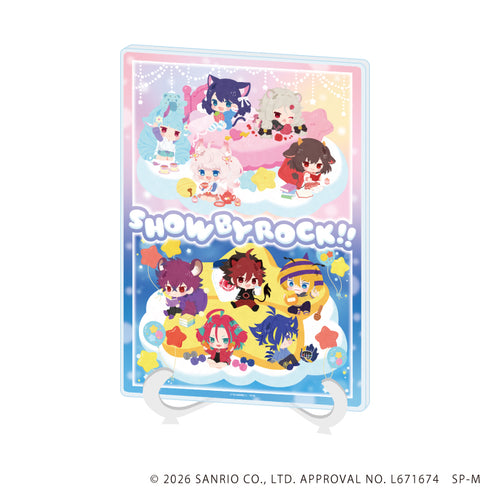 『SHOW BY ROCK!!』アクリルアートボード(A5サイズ)05/集合デザイン(ミニキャライラスト)