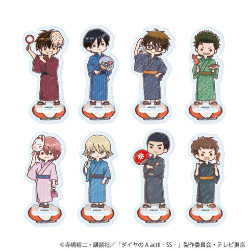 『ダイヤのA actII -Second Season-』アクリルぷちスタンド05/花火大会ver. コンプリートセット(全8種)(グラフアートイラスト)