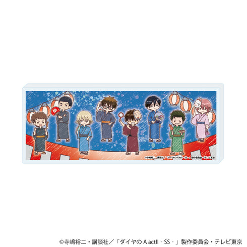 『ダイヤのA actII -Second Season-』ミニアクリルブロック06/整列デザイン 花火大会ver.(グラフアートイラスト)