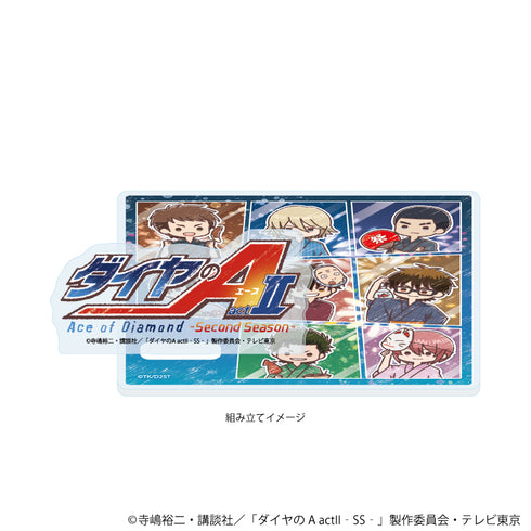 『ダイヤのA actII -Second Season-』アクリルコースタースタンド01/集合デザイン 花火大会ver.(グラフアートイラスト)
