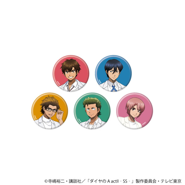 『ダイヤのA actII -Second Season-』缶バッジ07/ホワイトコーデver. コンプリートセット(全5種)(描き下ろしイラスト)
