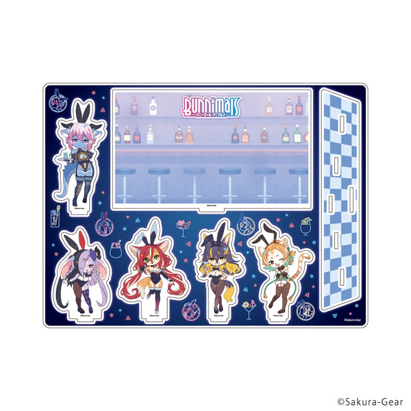《Bunnimals -兔女郎動物-》壓克力場景模型 01/群像設計(復古藝術插畫)