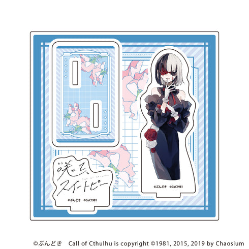 『咲って、スイートピー』アクリルスタンドプレート04/鳴海 薔薇子(公式イラスト)