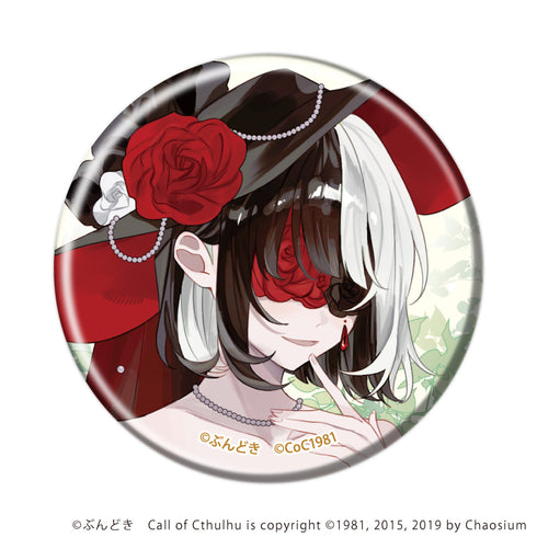 『咲って、スイートピー』缶バッジ09/鳴海 薔薇子 花ver.(描き下ろしイラスト)