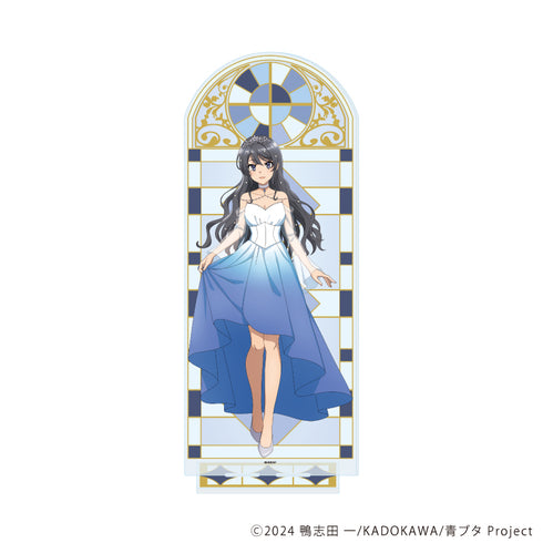 『青春ブタ野郎シリーズ』BIGアクリルスタンド06/桜島麻衣 フラワードレスver.(描き下ろしイラスト)
