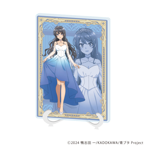 『青春ブタ野郎シリーズ』アクリルアートボード(A5サイズ)06/桜島麻衣 フラワードレスver.(描き下ろしイラスト)
