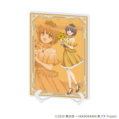 『青春ブタ野郎シリーズ』アクリルアートボード(A5サイズ)08/梓川花楓 フラワードレスver.(描き下ろしイラスト)
