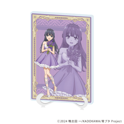 『青春ブタ野郎シリーズ』アクリルアートボード(A5サイズ)09/牧之原翔子 フラワードレスver.(描き下ろしイラスト)