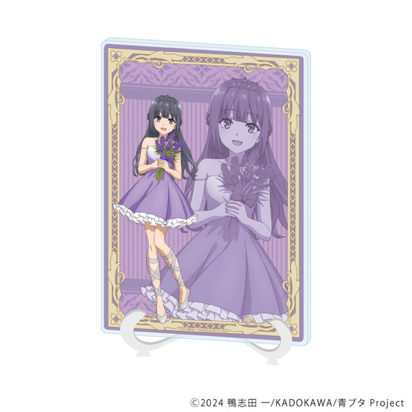 『青春ブタ野郎シリーズ』アクリルアートボード(A5サイズ)09/牧之原翔子 フラワードレスver.(描き下ろしイラスト)