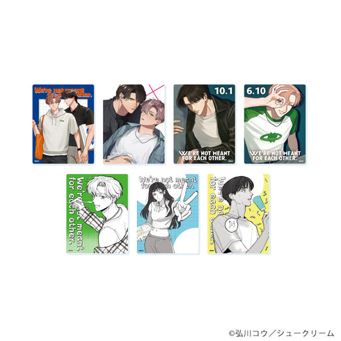 『俺たちは恋人に向いていない』アクリルカード01/コンプリートセット(全7種)(公式&描き下ろしイラスト)