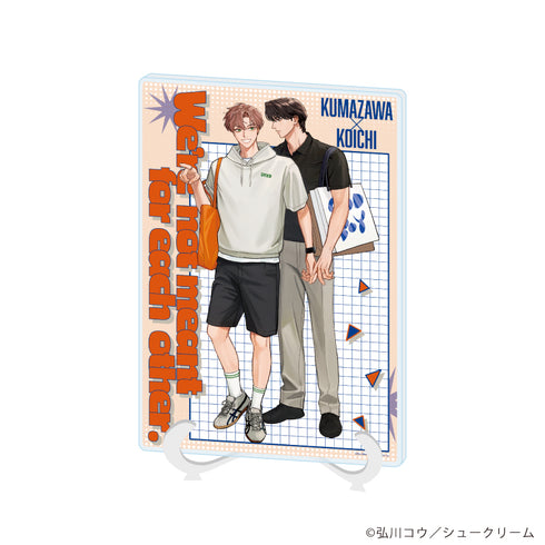 『俺たちは恋人に向いていない』アクリルアートボード(A5サイズ)01/熊沢&晃一(描き下ろしイラスト)