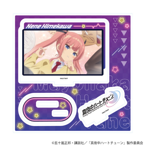 『真夜中ハートチューン』アクリルスタンドプレート06/日芽川 寧々(場面写イラスト)