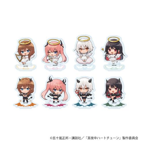 『真夜中ハートチューン』アクリルぷちスタンド01/天使&悪魔ver. コンプリートセット(全8種)(ミニキャライラスト)