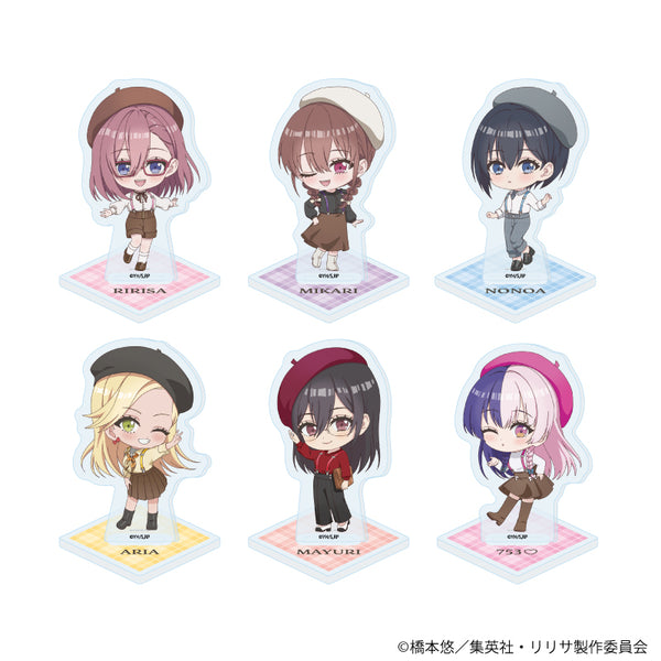 『2.5次元の誘惑』アクリルぷちスタンド07/ベレー×サスペンダーver. コンプリートセット(全6種)(ミニキャライラスト)