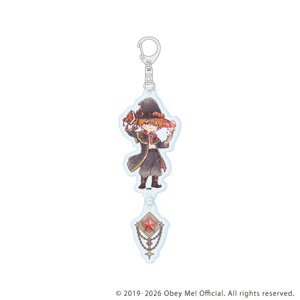 《Obey Me! Nightbringer》连体亚克力钥匙扣06/魔法师版 贝利撒布(复古艺术插画)