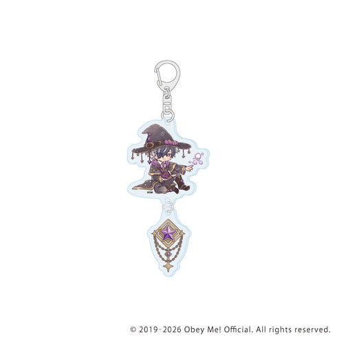 《Obey Me! Nightbringer》串联亚克力钥匙扣07/魔法师版 贝尔费戈尔(复古艺术插画)