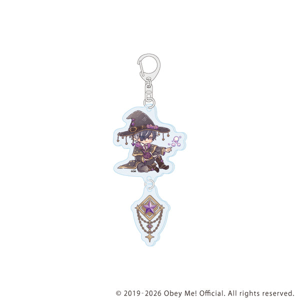 《Obey Me! Nightbringer》串联亚克力钥匙扣07/魔法师版 贝尔费戈尔(复古艺术插画)