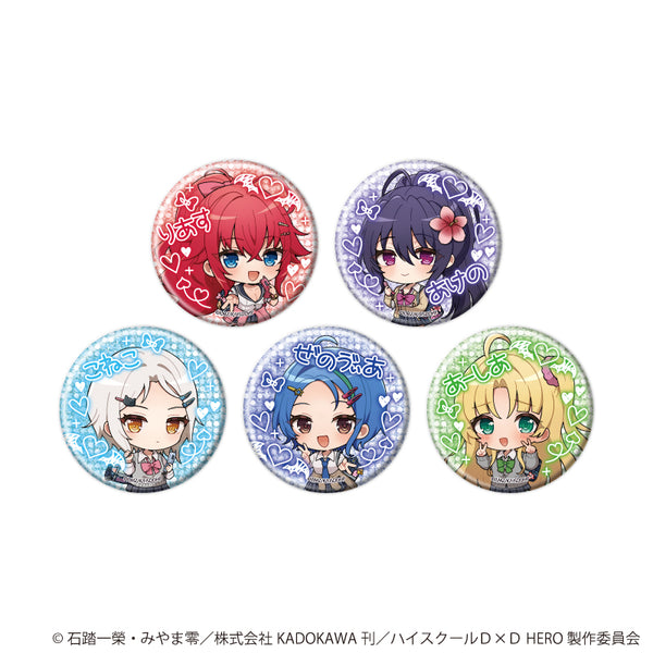 『ハイスクールD×D HERO』缶バッジ33/コンプリートセット(全5種)(ミニキャライラスト)