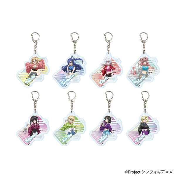 『戦姫絶唱シンフォギアXV』アクリルキーホルダー12/コンプリートセット(全8種) 着物×Y2KVer.(描き下ろしイラスト)