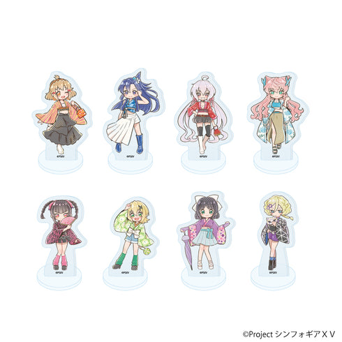 《戰姬絕唱 Symphogear XV》壓克力迷你立牌18/全套組(全8種) 和服×Y2K版(Graph Art 插畫)