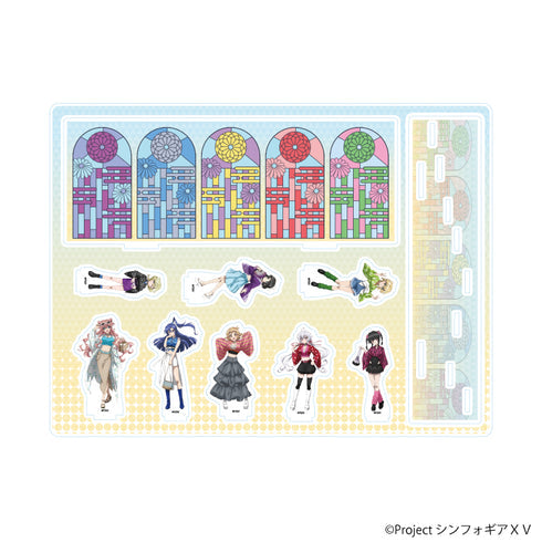 『戦姫絶唱シンフォギアXV』アクリルジオラマ02/集合デザイン 着物×Y2KVer.(描き下ろしイラスト)【202609再販】