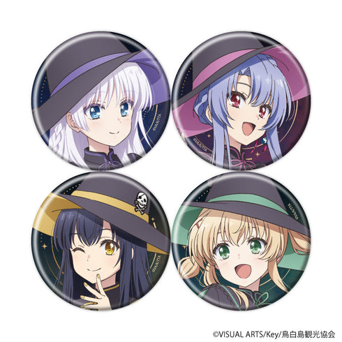 "Summer Pockets" Pin Badge 28 / Witch Ver. Complete Set (4 Varieties Total) (Original Illustration)