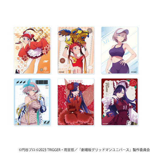 『グリッドマンユニバース』アクリルカード31/集合BOX コンプリートセット(全6種)(描き下ろしイラスト)