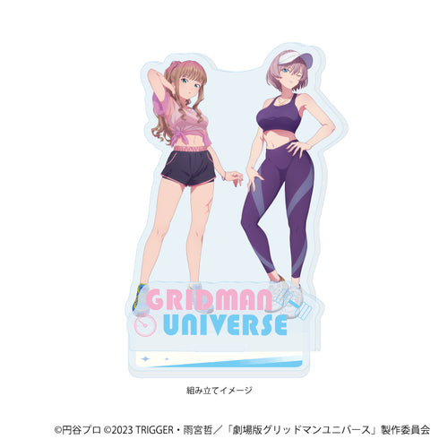 『グリッドマンユニバース』アクリルスタンドプレート40/南夢芽&ムジナ スポーツウェアver.(描き下ろしイラスト)