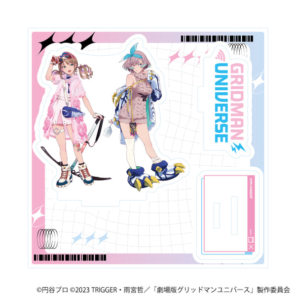 『グリッドマンユニバース』アクリルスタンドプレート42/南夢芽&ムジナ バーチャルライバーver.(描き下ろしイラスト)