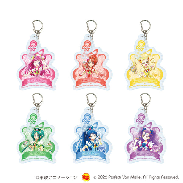 『Yes!プリキュア5GoGo!×チュッパチャプス』パーツ付きアクリルキーホルダー01/コンプリートセット(全6種)