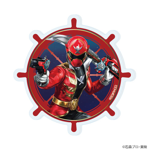 『海賊戦隊ゴーカイジャー』アクリルコースター01/ゴーカイレッド(描き起こしイラスト)