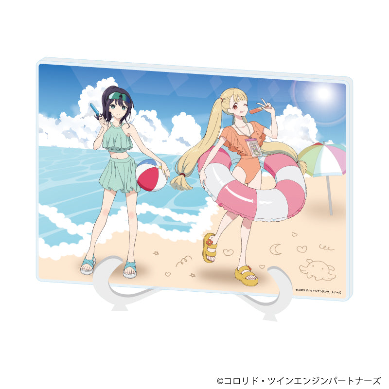 超かぐや姫!』アクリルアートボード(A5サイズ)01/かぐや&酒寄彩葉(描き