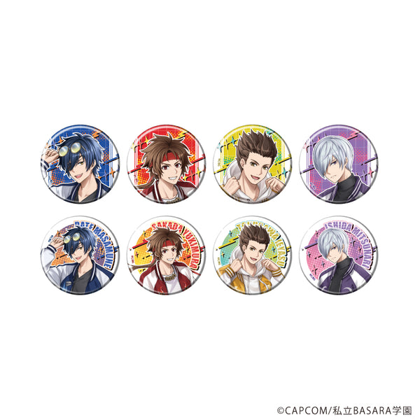 『学園BASARA』缶バッジ31/スカジャンver. コンプリートセット(全8種)(描き起こしイラスト)