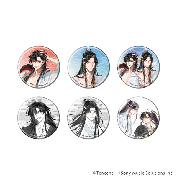 『魔道祖師』缶バッジ02/コンプリートセット(全6種)(公式&描き起こしイラスト)
