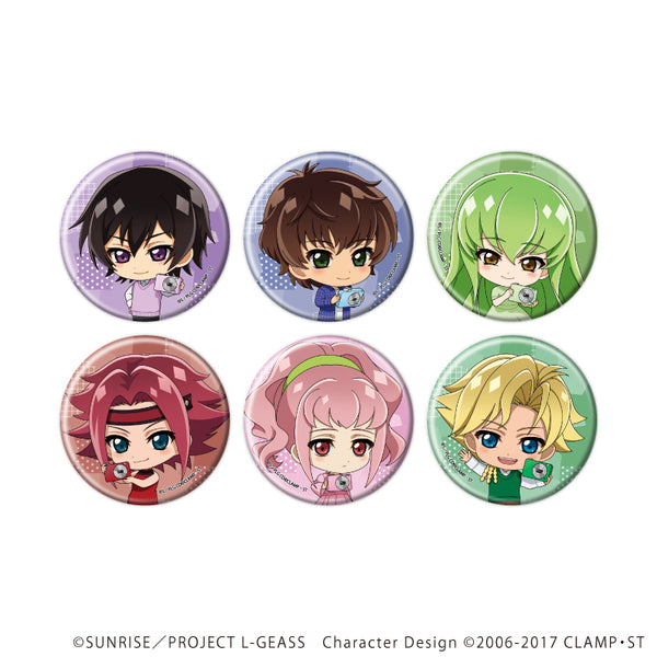 『コードギアス 反逆のルルーシュ』缶バッジ04/コンプリートセット(全6種)(ミニキャライラスト)