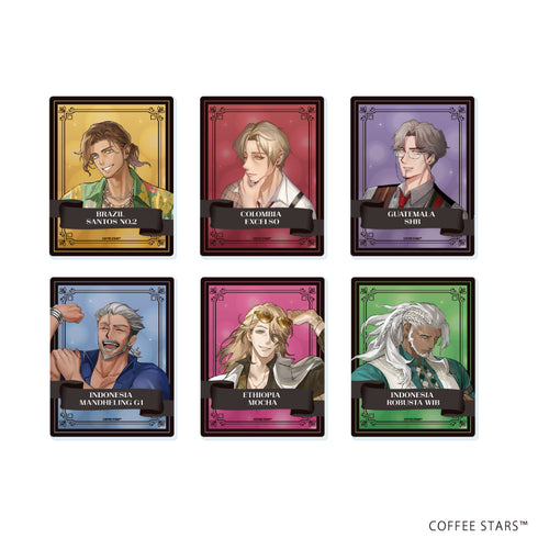 『異世界喫茶コーヒースターズ』アクリルカード01/コンプリートセット(全6種)(公式イラスト)