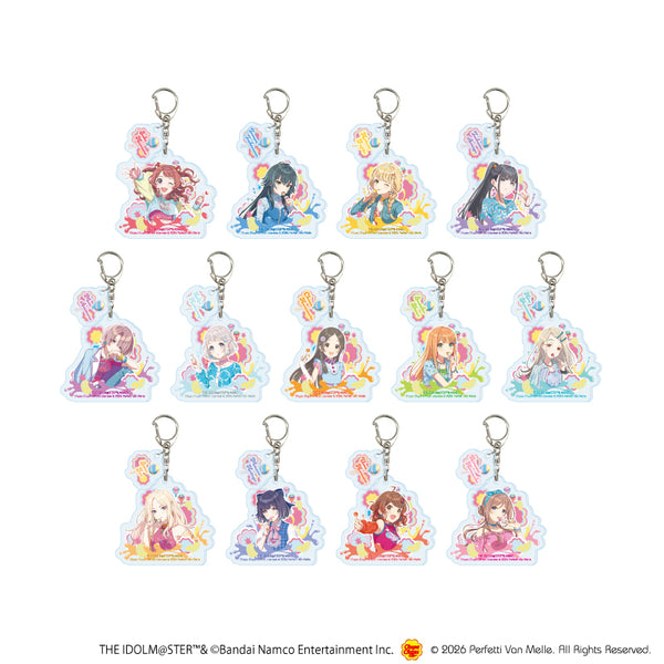 『学園アイドルマスター×チュッパチャプス』パーツ付きアクリルキーホルダー01/コンプリートセット(全13種)(描き下ろしイラスト)