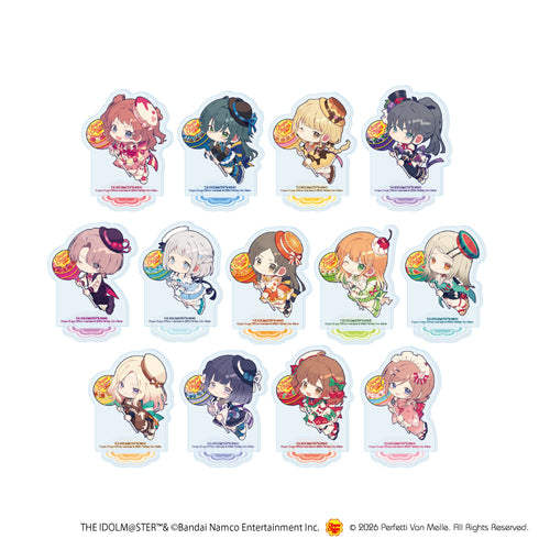 『学園アイドルマスター×チュッパチャプス』アクリルぷちスタンド01/コンプリートセット(全13種)(ミニキャライラスト)