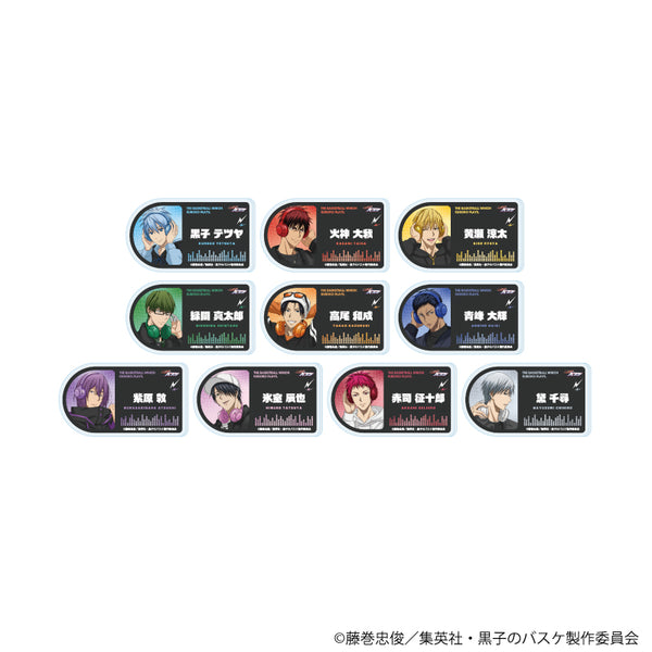 『黒子のバスケ』アクリルプレートバッジ01/ヘッドフォンver. コンプリートセット(全10種)(描き下ろしイラスト)