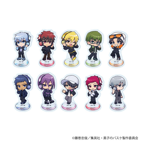 『黒子のバスケ』アクリルぷちスタンド30/ヘッドフォンver. コンプリートセット(全10種)(ミニキャライラスト)