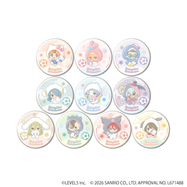 『イナズマイレブン×サンリオキャラクターズ』缶バッジ07/コンプリートセット(全10種)(コラボイラスト)